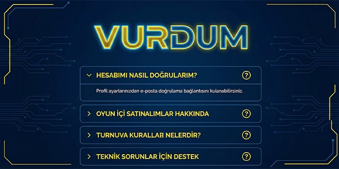 Vurdum hakkında sık sorulan sorular görseli